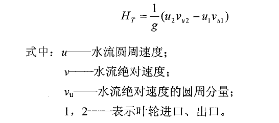 渣浆泵研究之欧拉透平理论理想叶轮计算